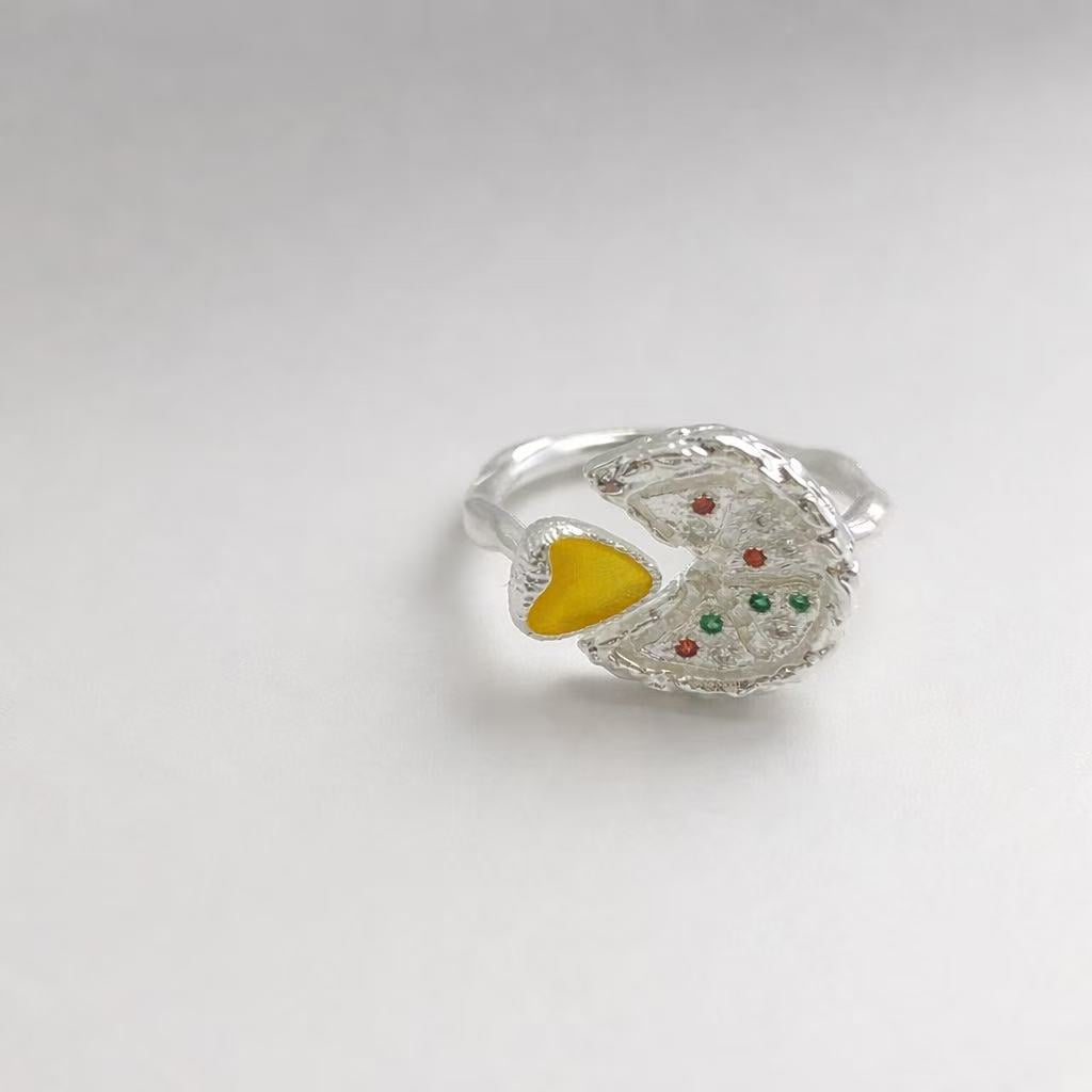 Pizza Heart Ring